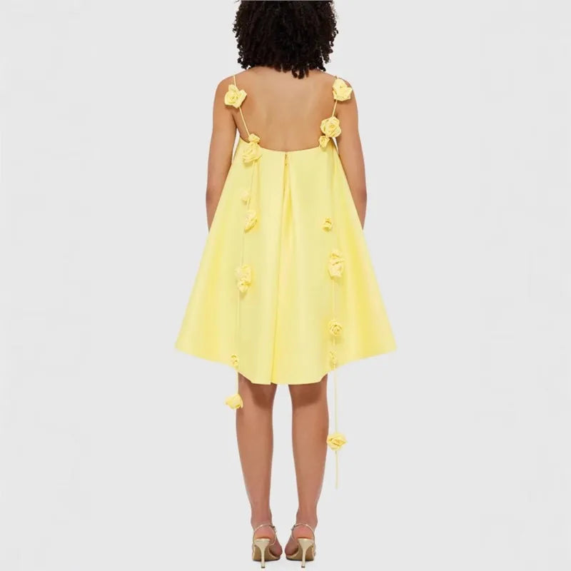 Spring/Summer 2025 Floral Cocktail Gown – Camisole