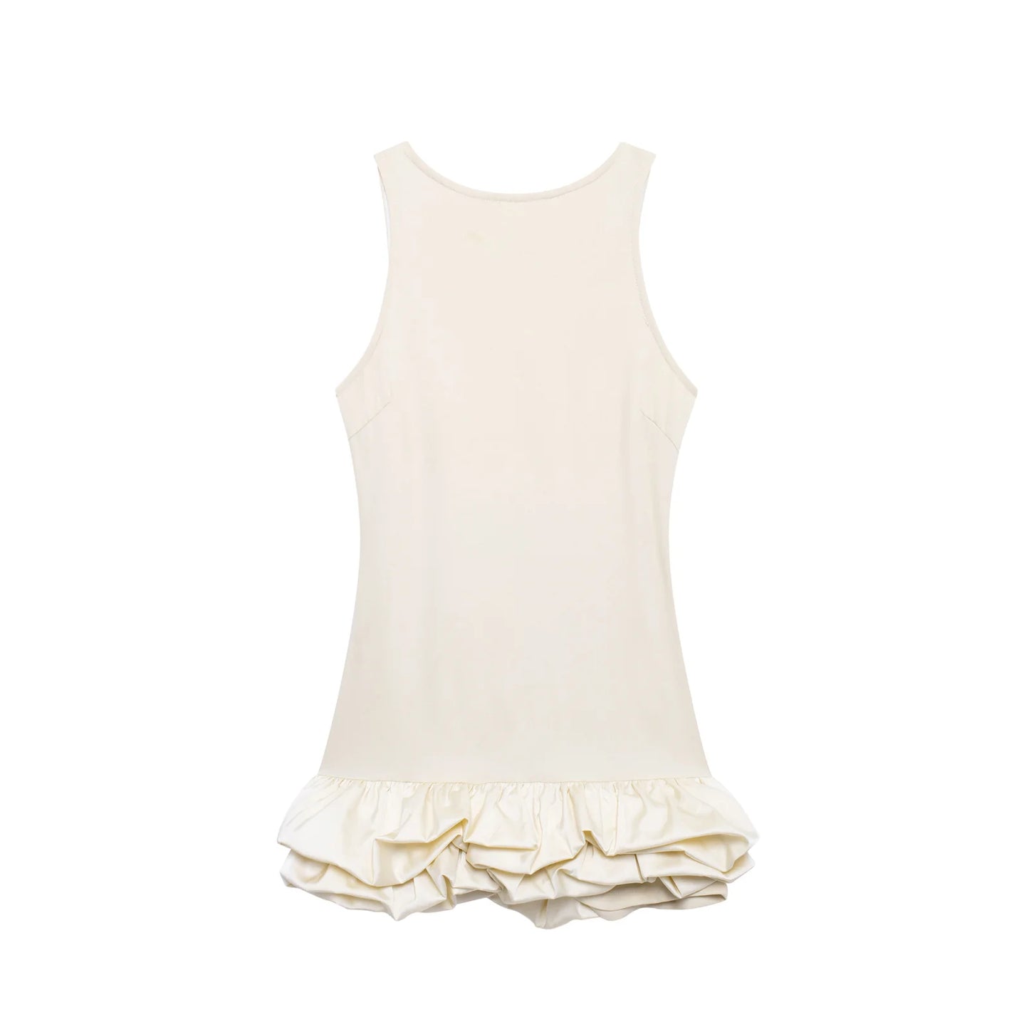 Voluminous White Party Dress